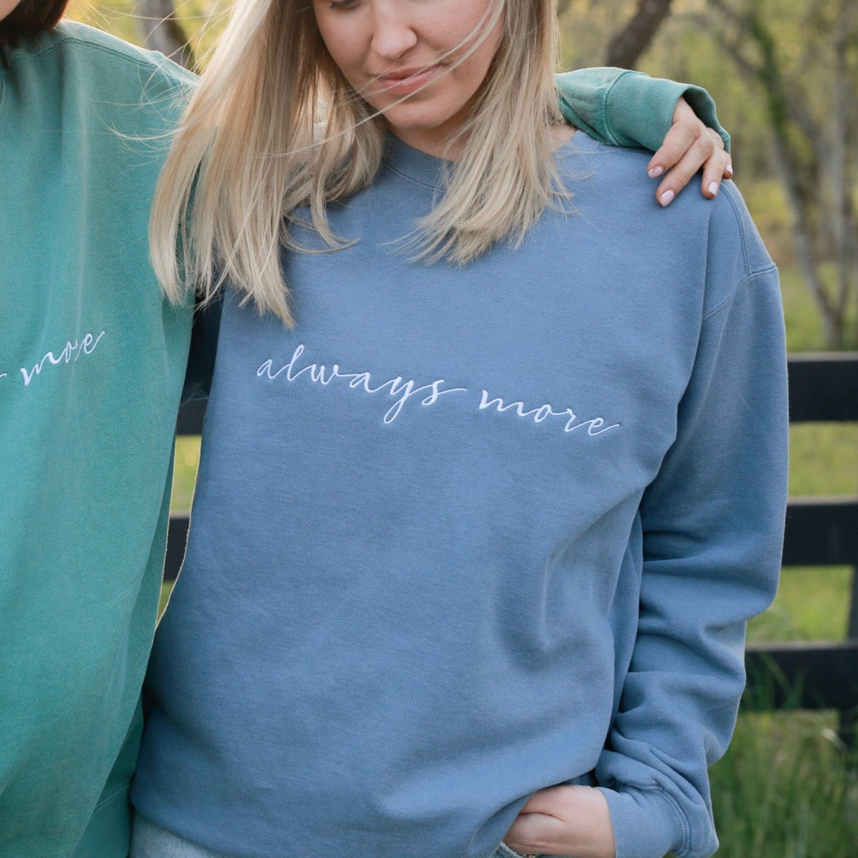 Teal blue sweatshirt online